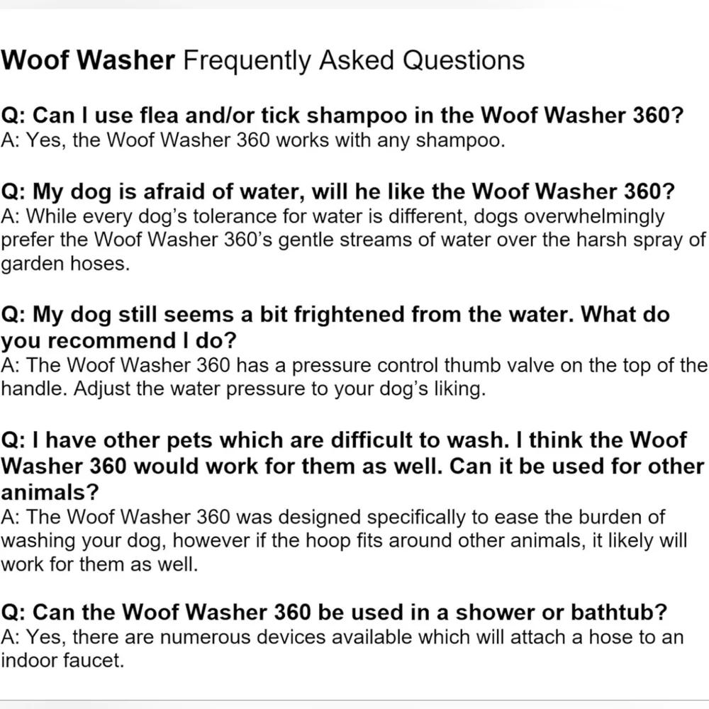 New woof washer 360, Perfect Dog Washing Station